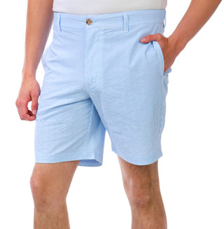 Thumbnail 1: TAILORBYRD Men's Striped Seersucker Shorts 