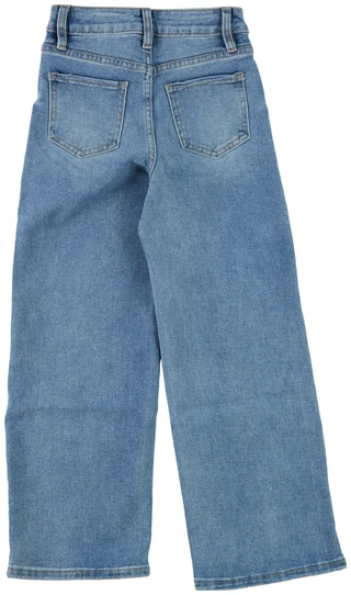 Thumbnail 3: YMI Big Girls Butterfly Wide Leg Jeans 