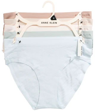 Thumbnail 1: ANNE KLEIN 5-Pk Seamless Briefs 
