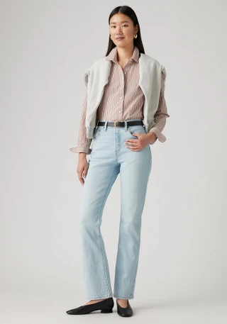Thumbnail 5: Levi's Junior's Light Wash 501 Straight Leg Jeans 