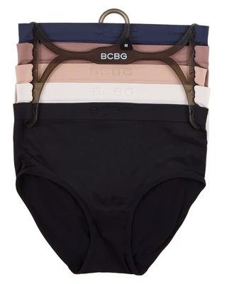 Thumbnail 1: BCBG Women's 5 Pk Seamless Brief Panties  