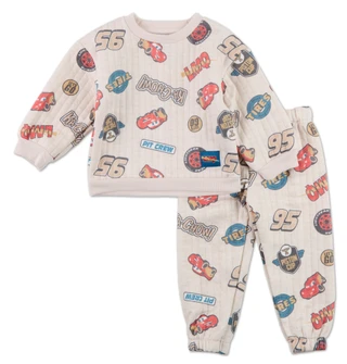 Thumbnail 1: Disney Toddler Boys 2 Pc Quilted Fleece Character Pants Set 