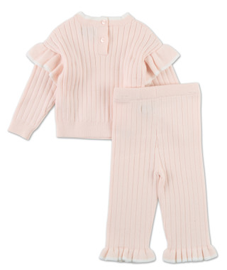 Thumbnail 2: BEARPAW Baby Girls 2 Pc Soft Embroidered Pants Set 