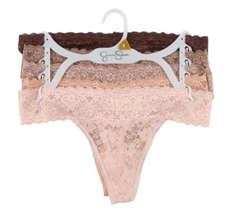 Thumbnail 1: Jessica Simpson Women's 5 Pk Lace Thong Panties  