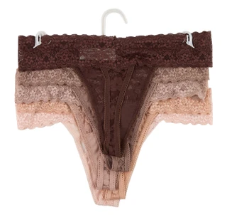 Thumbnail 2: Jessica Simpson Women's 5 Pk Lace Thong Panties  
