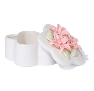 Thumbnail 3: CONCEPTS IN TIME Flower-Shaped Decorative Storage Box - 5" x 4" 