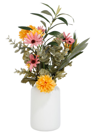 Thumbnail 1: Home For The Harvest  13.75 In Harvest Floral Arrangement w/ 5.5 Ceramic Vase  