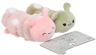 Thumbnail 2: Smoochy Pet Pals 2 Pk Plush Squeaker Crinkle 7In Caterpillars Pet Toys  