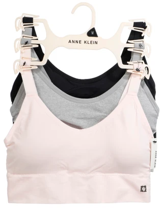 Thumbnail 1: ANNE KLEIN Women's 3-Pk Wire Free Comfort Bras 