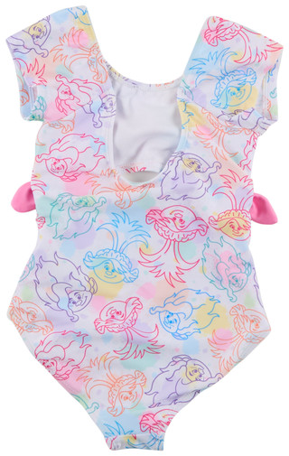 Thumbnail 2: Trolls Little Girl's Trolls Print Cutout One Piece Swimsuit 