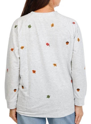 Thumbnail 2: Philosophy Women's Plus Long Sleeve Harvest Embroidered Top 