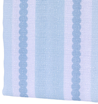 Thumbnail 3: Caribbean Joe Palm Stripe Textured Shower Curtain 