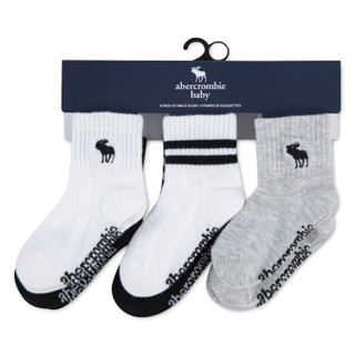 Thumbnail 3: Abercrombie & Fitch Baby 6-Pack Quarter Socks 