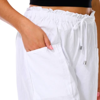 Thumbnail 2: Lands End Women's 7 In. Cuff Sheeting Pull On Shorts 
