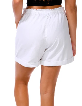 Thumbnail 3: Lands End Women's 7 In. Cuff Sheeting Pull On Shorts 