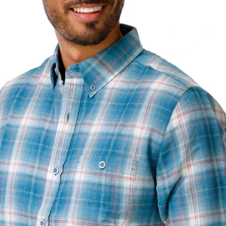 Thumbnail 3: Weatherproof Vintage Men's Long Sleeve Burnout Button Up Flannel  