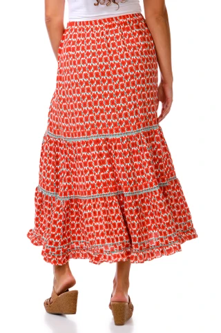 Thumbnail 2: MAX STUDIO Women's Soft Crepe Tier Skirt 
