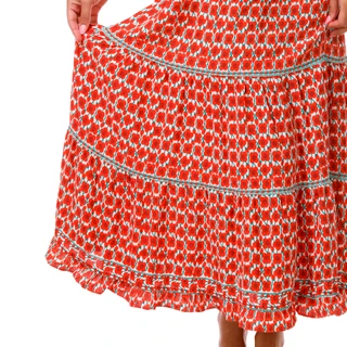 Thumbnail 3: MAX STUDIO Women's Soft Crepe Tier Skirt 