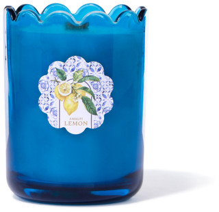 Thumbnail 2: EAST WEST Amalfi Lemon Scented Candle in Scalloped Glass Jar - 13.5 oz 