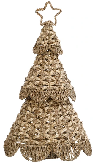 Thumbnail 1: Caribbean Joe 25 In Seagrass Scallop Tier Christmas Tree  