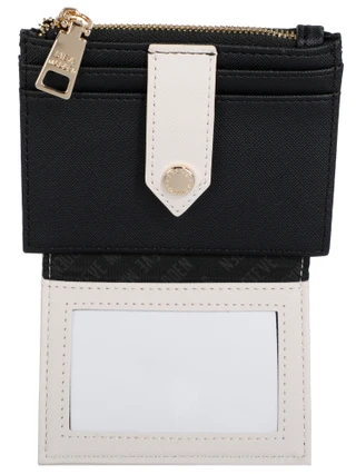 Thumbnail 2: Steve Madden Two Tone Card Case w/ Zipper Coin Holder  