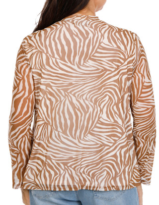 Thumbnail 3: HARPER 241 Women's Plus Long Sleeve Print 2Fer Top 
