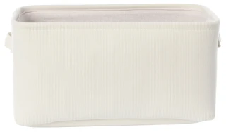 Thumbnail 3: SECONDARY Jade Fabric Storage Basket - Medium, Ivory 