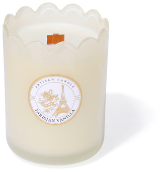 Thumbnail 1: EAST WEST Paris Vanilla Scented Candle in Scalloped Glass Jar, 13.5 oz 