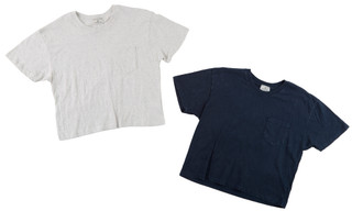 Thumbnail 1: Social Culture Junior's 2 Pk Short Sleeve Cropped Heather Pocket Tee 