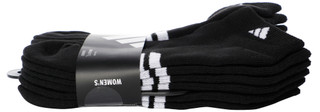 Thumbnail 3: Adidas Women's 6-Pk Classic Cushioned 3 Stripe Low Cut Socks 