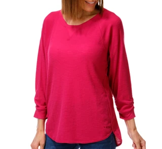 Thumbnail 1: DKNY Women's 3/4 Sleeve Solid Waffle Knit Top 