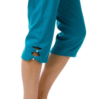 Thumbnail 2: Coral Bay Women's Petite Pull On Comfort Stretch Pearl Capri  