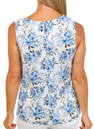 Thumbnail 2: Tahari Women's Sleeveless Neck Pleat Top 