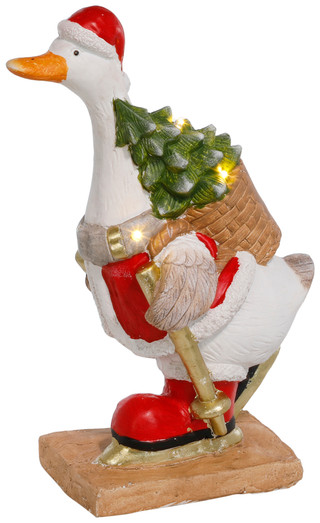 Thumbnail 1: Magical Season 19 In LED Christmas Ski Duck Figurine  