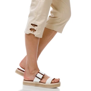 Thumbnail 2: Coral Bay Women's Pull On Comfort Stretch Pearl Capris  