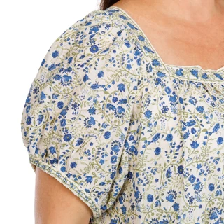 Thumbnail 4: MAX STUDIO Women's Plus Short Sleeve Floral Print Top 