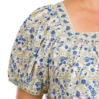 Thumbnail 5: MAX STUDIO Women's Plus Short Sleeve Floral Print Top 