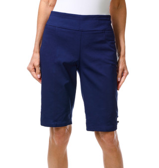 Thumbnail 1: Coral Bay Women's Pull On Flex Comfort Stretch Bermuda Shorts  