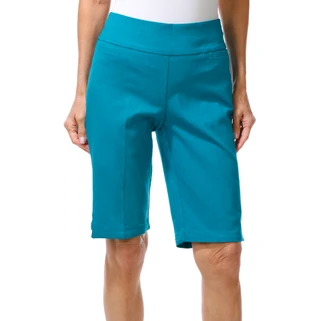 Thumbnail 1: Coral Bay Women's Pull On Flex Comfort Stretch Bermuda Shorts  