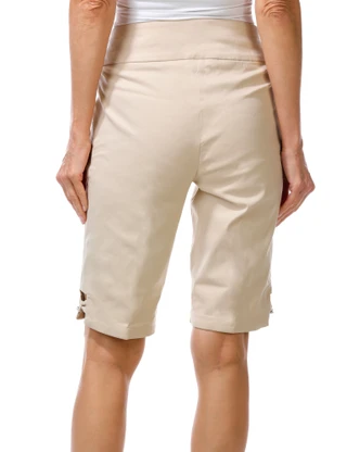 Thumbnail 3: Coral Bay Women's Pull On Flex Comfort Stretch Bermuda Shorts  