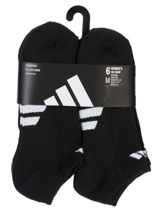 Thumbnail 1: Adidas Women's 6-Pk Classic Cushioned 3 Stripe No Show Socks 
