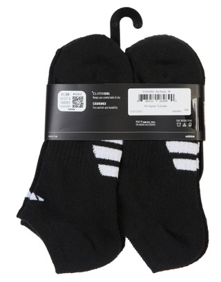 Thumbnail 2: Adidas Women's 6-Pk Classic Cushioned 3 Stripe No Show Socks 