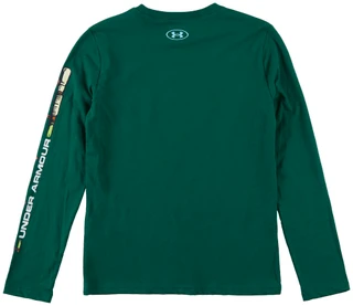 Thumbnail 2: Under Armour Big Boys Long Sleeve Great Catch Graphic Tee 