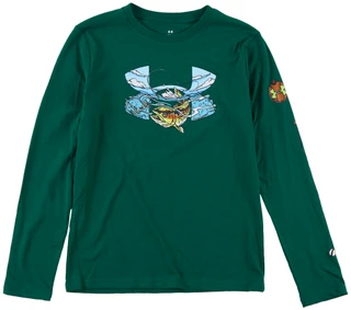 Thumbnail 1: Under Armour Big Boys Long Sleeve Great Catch Graphic Tee 