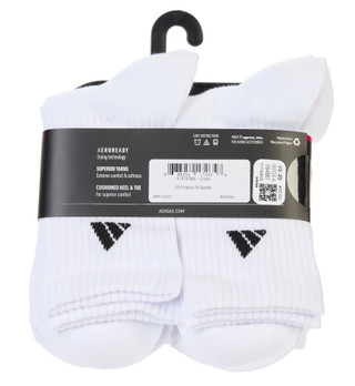 Thumbnail 2: Adidas Women's 6-Pk Cushioned Athletic Crew Socks 