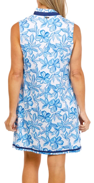 Thumbnail 3: CABANA LIFE Women's Water Floral Sleeveless Dress 