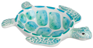 Thumbnail 1: Sand + Sea 6 In Coastal Sea Turtle Figural Bowl  