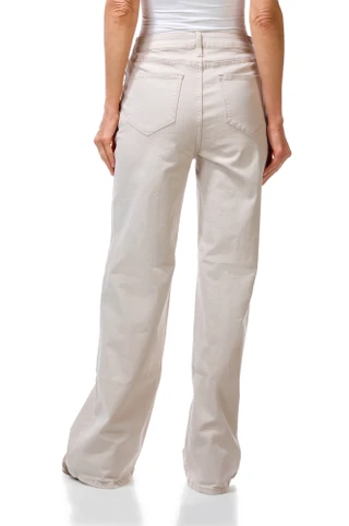 Thumbnail 2: Driftwood Women's Carlie Sunflower Wide Leg Jeans 