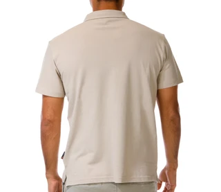 Thumbnail 2: Quicksilver Men's Short Sleeve Harbin Oxford Texture Polo  