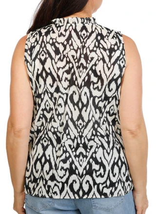 Thumbnail 3: Vince Camuto Women's Plus Sleeveless Print Top 